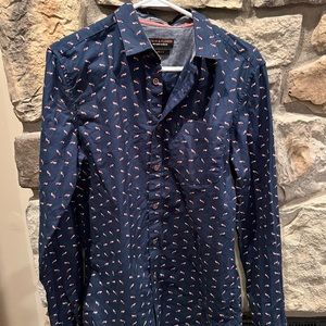 Denim & Flower slim fit size men’s small button down shirt